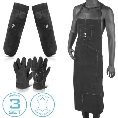 STAHLWERK Schweißerschutzkleidung Set PSA zum Schweißen und Plasmaschneiden (1/5)