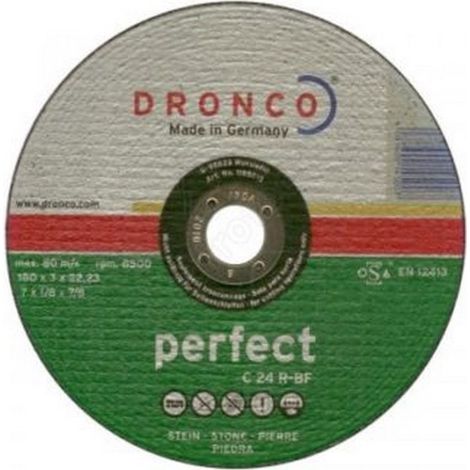 Dronco - C 24 R-BF Perfect - 115 x 3.0 x 22.2mm Stone / Pierre Grinding Disc