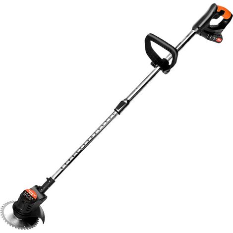 Débroussailleuse électrique portative rechargeable batterie lithium compacte pour usage domestique, coupe-herbe manuel multifonction pour l’entretien du jardin, parterre et pelouse, outil de désherbag (1/3)