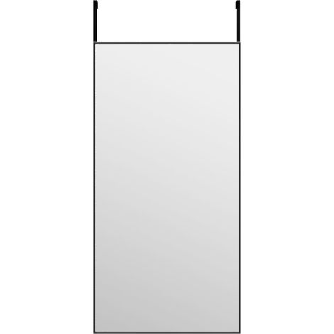 Miroir de porte Luxueux, Miroir chambre, Noir 40x80 cm Verre et aluminium OIB7279E (1/4)