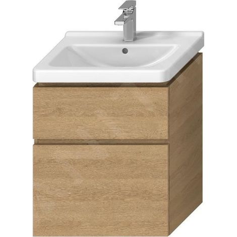 Jika Cubito Pure - Meuble sous lavabo 590x683 mm, chêne H40J4234025191 (1/4)