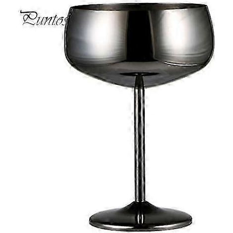 Verres à vin en acier inoxydable à large ouverture, prise en main confortable, résistants à la déformation et durables, coupes à champagne. (1/5)