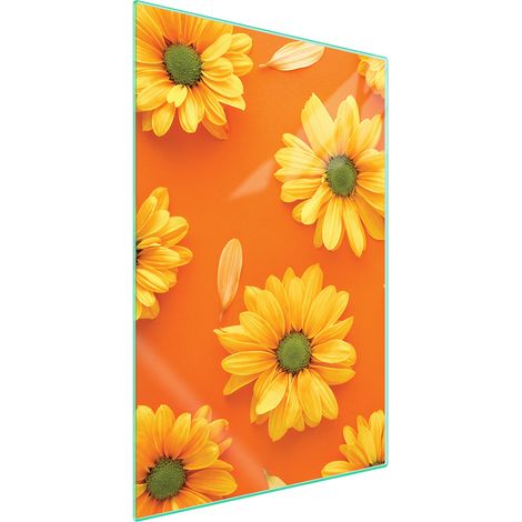 TAGLIERE IN VETRO 35x52 Fiore (1/5)