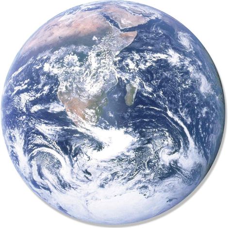 Blason mural en carton Planète Terre et Espace 66 cm (1/4)