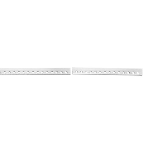Poutre en L en Aluminium 12x12x120mm pour Robotique, 14 Trous - 2 Pièces Fournitures Industrielles