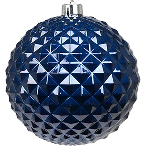 ARPIMEX Sfera di Natale con Punte D 150 Mm Plastica Blu Scuro