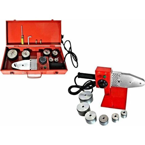 Trade Shop - Polifusore Saldatore Per Tubi In Polipropilene 800 Watt Con Accessori 6 Matrici -