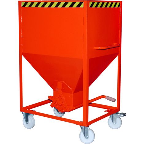 Bauer Südlohn Silobehälter SR 600, peint, rouge feu