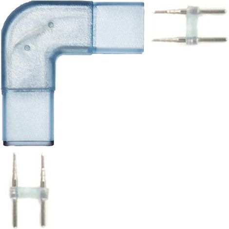 Connecteur d'angle en L 6mm pour ruban LED 220V 3014 25 ou 50 mètres