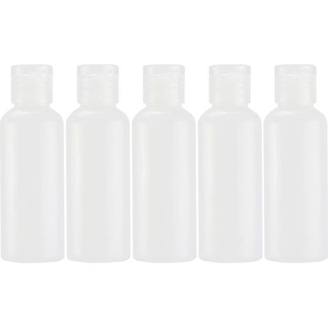 5pcs Flacon Vaporisateur 60ml, Spray Vide, Flacon Voyage Vide, Bouchons Rabattables En Plastique Transparent, Distributeurs Étanches Pour Lotion, Gel Douche, Shampoing, Idéal Pour Baga (1/5)