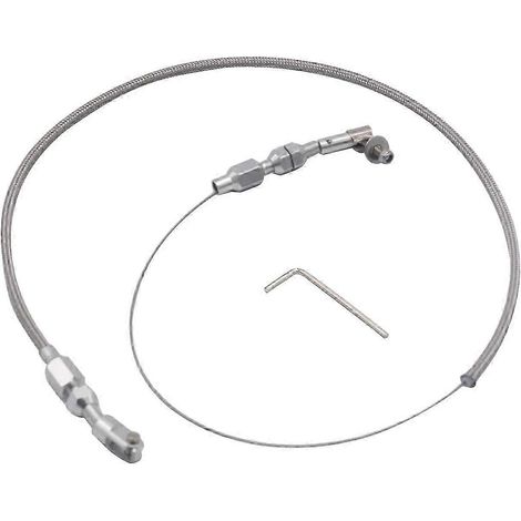 Câble d'accélérateur universel tressé en acier inoxydable de 61 cm (24 pouces) pour Mopar, Ford, GM et Chevrolet (1/5)