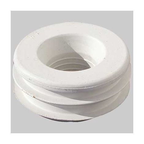 MORSETTO PER WC IN GOMMA BIANCA - 55 x 30
