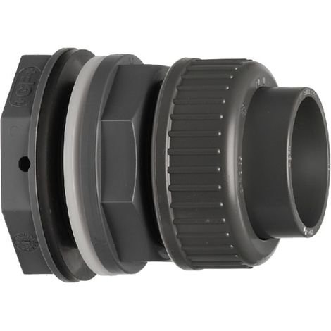 GF Beh.anschl.m.Verschrbg.PVC-U/EPDM d 16x3/4" Muffe/Sputz