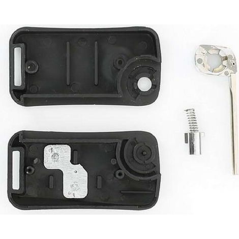 COQUE CLE ADAPTABLE TOYOTA 2 BOUTONS LAME CRANTEE RETRACTABLE