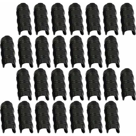 Accessori per serre, 30 clip per serre da 32 mm, fascette per tubi per fissare coperture a serre da giardino, pellicole e piante (1/4)
