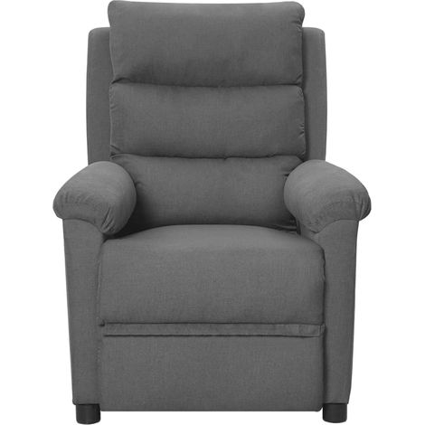 Fauteuil relax  Fauteuil inclinable Gris clair Tissu (1/5)