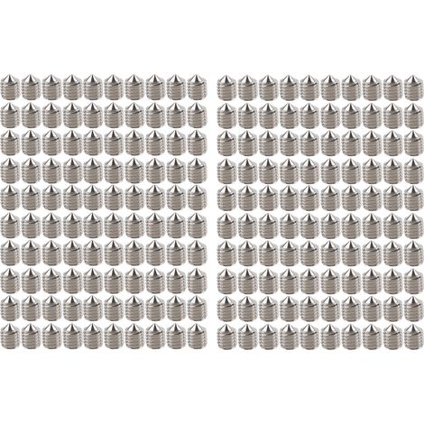 200 Vis à Frapper en Acier Inoxydable avec Empreinte Hexagonale Interne pour Poignées de Porte - Kit Assortiment (1/5)