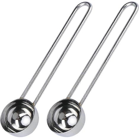 Stück Edelstahl-Messlöffel, langlebig, ideal zum Abmessen von Kaffee und Milchpulver, für die heimische Küche-193.78cm-Silver (1/4)