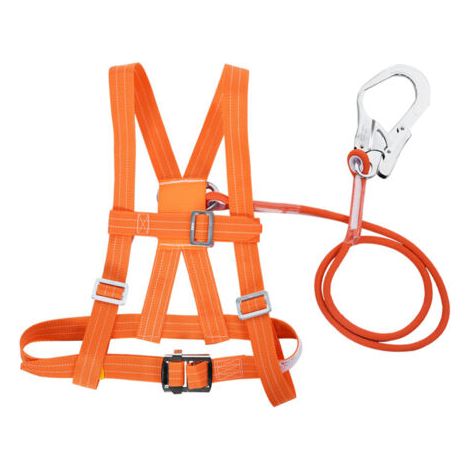 Harnais de sécurité réglable 5m – Ceinture de sécurité et corde de sauvetage – Tour de taille 50-120 cm – Certification CE (1/5)