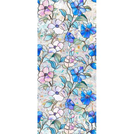 Pellicola per vetrate a effetto arcobaleno, formato 43x100 cm, codice XCBL158.