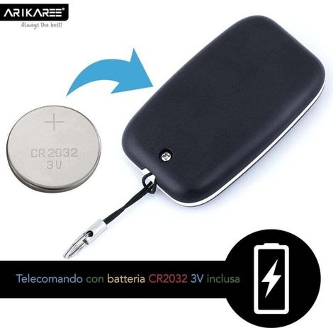 Télécommande Universelle de Portail avec fréquence 433,92 MHz pour Portail Automatique à Large Plage. Elégante télécommande à Code Fixe programmable, Pile Incluse(3PCS)