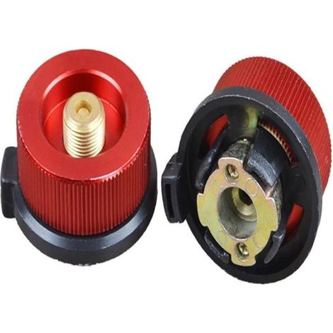 Adaptateur de bouteille de gaz Vis de montage de four Adaptateur de réservoir de gaz Buse Type de cylindre pour réservoir de butane (1/4)