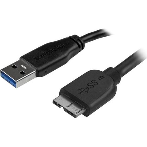 StarTech ST USB3AUB2MS - USB 3.0 Kabel, A Stecker auf Micro B Stecker, 2 m (1/5)