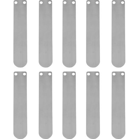 10 plaques de soupapes de compresseur d'air, en forme de languette, accessoires d'admission et d'échappement en fonte, plaque d'admission de 80 mm de long (1/5)