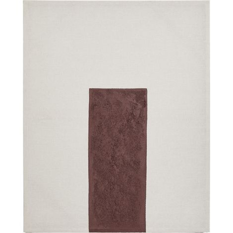 SKLUM Dekorative Leinenleinwand mit Gipsstruktur (80x100 cm) Antia Braun Kaffee