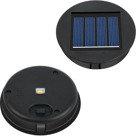 2PC Panneau Solaire, Diamètre 8cm, Batterie 600mAh, Étanchéité IP65, Pour Lanterne Extérieur (1/5)