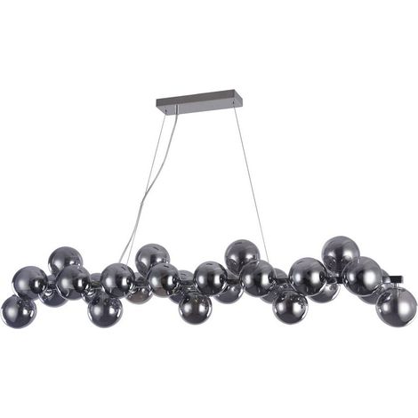 Dallas Deckenpendelleuchte Chrom, 25 Licht, G9 (1/5)