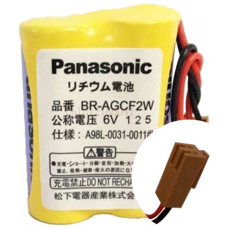 Panasonic batteria 6V 2200mAh compatibile PLC Fanuc - BR-AGCF2W