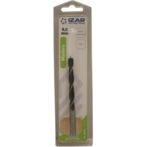 Broca Madera Espiral 3 Puntas 08 Mm M640 Izar