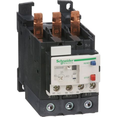 RELAIS DE PROTECTION THERMIQUE 25-40A CLASSE 10A, BORNIER PUISSANCE EVERLINK - LRD340