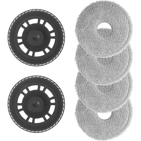 x Reinigungstücher + 2 Halter für Dreame L20 / L10s / L10s Pro Ultra / X30 / X40 / L40 - Ersatzteile für Saugroboter (1/5)