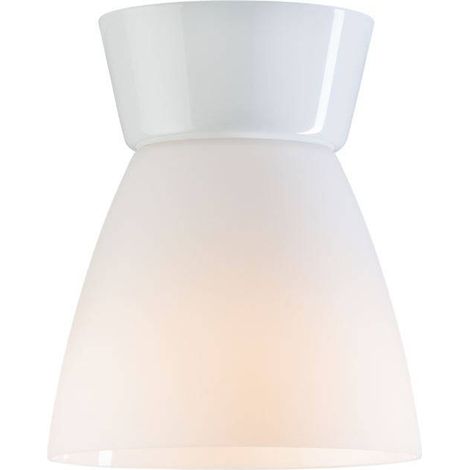 Belid Bizzo - Plafonnier encastré à 1 lumière, blanc brillant, E27