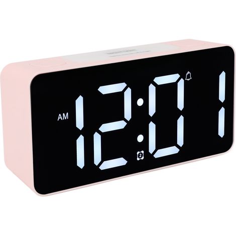 Réveil extra bruyant avec vibreur de lit, grand écran LED, réveil vibrant avec fil pour gros dormeurs (1/5)