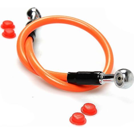 Durite de frein/embrayage hydraulique 600 mm pour moto Ducati Monster 696, 796, 797, 620, M600, M620, 821, 1100 Evo, 1200 - Orange (1/5)
