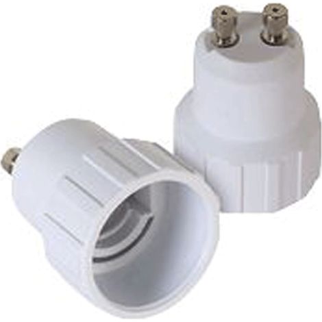 Lot de 2 Adaptateur GU10 mâle vers E14 femelle