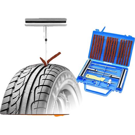 Kit de reparación de neumáticos, juego de herramientas de 23 piezas, materiales duraderos, 23 piezas (1/5)