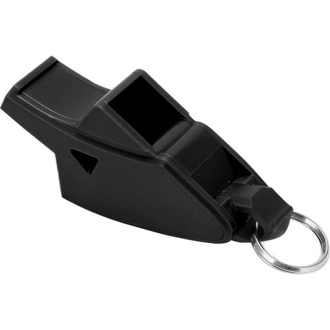 Sifflet pratique et fonctionnel pour arbitre de football professionnel avec cordon, noir (1/5)