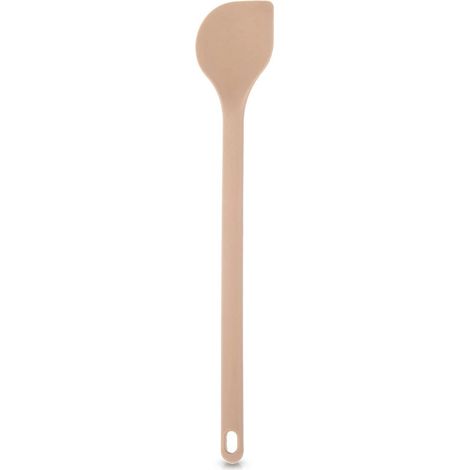 Silicone cooking spoon beige 28 cm non slip handle 235492301 (1/5)