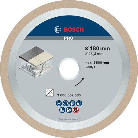 Bosch PRO Ceramic Diamanttrennscheibe, 180 x 25,4 mm