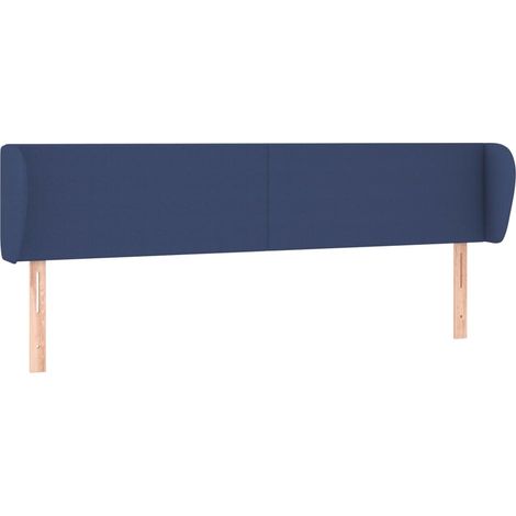 Maison Exclusive - Cabecero de tela azul 183x23x78/88 cm (1/5)