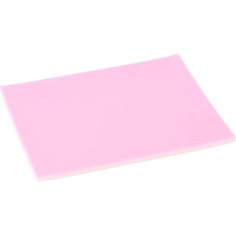 Bloc de caoutchouc à graver pour la fabrication de tampons et la gravure de motifs complexes, 20 x 15 x 0,5 cm, rose et blanc. (1/5)