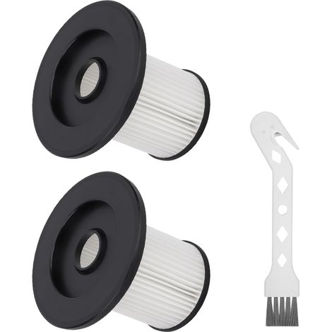Lot de 2 filtres de rechange compatibles avec les aspirateurs Bosch Unlimited Series 6 - Filtre de rechange HEPA pour BBS611B3CN/BHZU61FCN/BKS6111P/BCS611AM - Avec brosse de nettoyage (1/5)