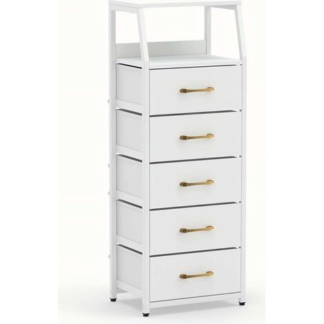 5-Drawer Fabric Storage Cabinet with Anti-Tipping Kits