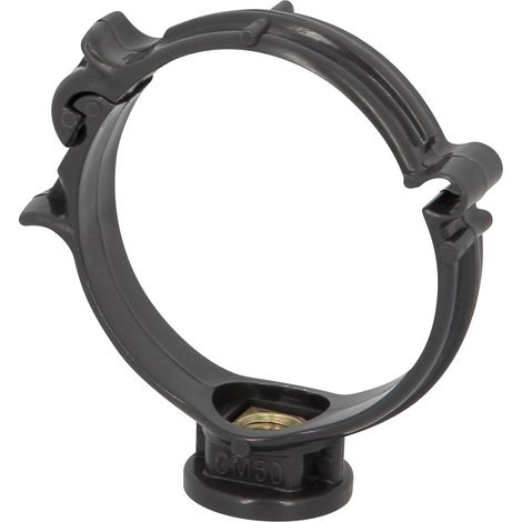 Nicoll – Collier de fixation murale monobloc 50mm – Système d’évacuation silencieux – 20% matière plastique recyclée – Confort acoustique amélioré (1/6)