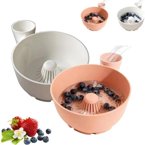Irovami Bol essoreur 3D – lave-fruits, passoire intégrée, légumes, cuisine (1/5)