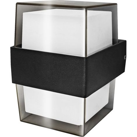 Lussuosa applique da esterno a LED ip54 matel quadrata 10w neutra (1/2)